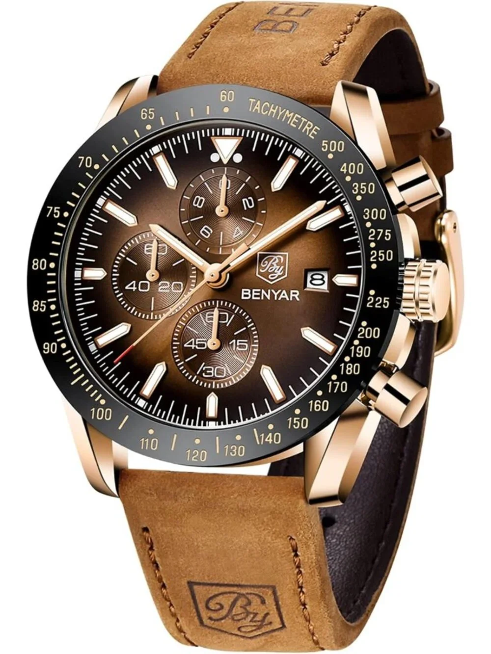 Men's Analog Quartz Chronograph Watch - Waterproof, Luminous, Casual & Dress